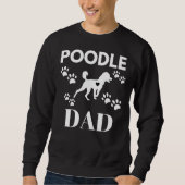 Sweatshirt Poodle Papa Vector Poodle (Devant)