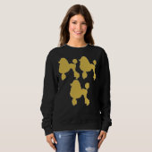 Sweatshirt Poodle Prints Or Poodle Décor Poodle Gratuit (Devant entier)