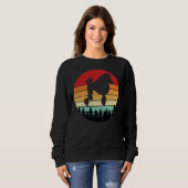 Sweatshirt Poodle Retro Design Vintage (Devant entier)