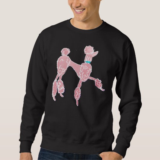 Sweatshirt Poodle rose (Devant)