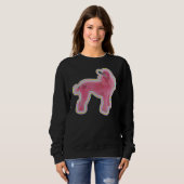 Sweatshirt Poodle rose (Devant entier)