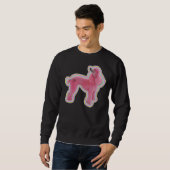 Sweatshirt Poodle rose (Devant entier)