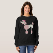 Sweatshirt Poodle rose (Devant entier)