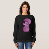 Sweatshirt Poodle rose T- (Devant entier)
