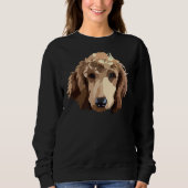 Sweatshirt Poodle rouge (Devant)