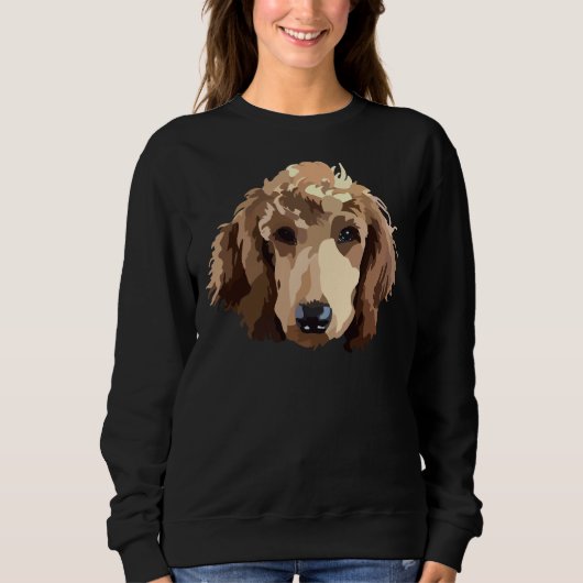 Sweatshirt Poodle rouge (Devant)