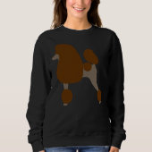 Sweatshirt Poodle standard Brown (Devant)