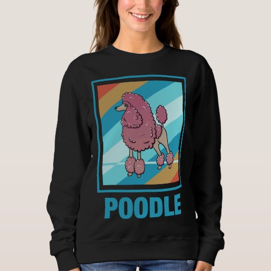 Sweatshirt Poodle vintage (Devant)