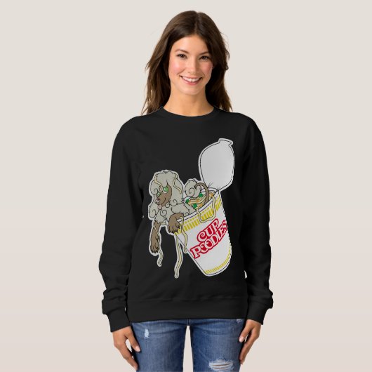 Sweatshirt Poodles de coupe (Devant entier)