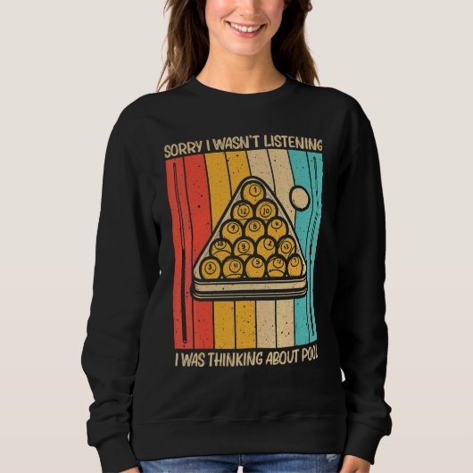 Sweatshirt Pool cool Pour Hommes Billard Snooker Femmes Billa (Devant)
