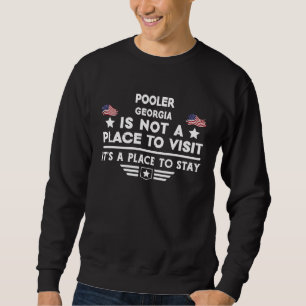 Sweatshirt Pooler Géorgie Lieu de séjour États-Unis Maison de