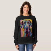 Sweatshirt Pop Art Great Dane (Devant entier)