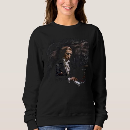 Sweatshirt Pop Frederic Chopin Music Piano (Devant)