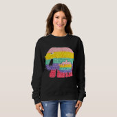 Sweatshirt Pop It Fidget Jeu Eléphant Mère Et Bébé (Devant entier)