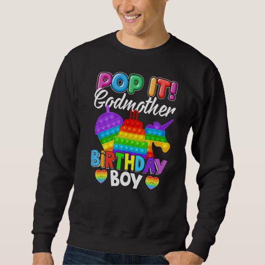 Sweatshirt Pop It Godmère Anniversaire Garçon Fidget Enfant C (Devant)