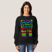 Sweatshirt Pop It So Long Kindergarten 1ère année Dernier jou (Devant entier)