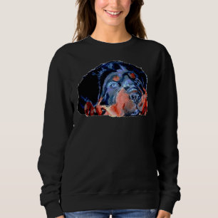 Sweatshirt Pop Rottweiler Chiot isolé