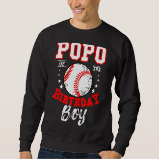 Sweatshirt Popo De L'Anniversaire Boy Baseball Thème Annivers
