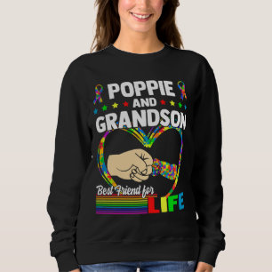 Sweatshirt Poppie Et Grand-Fils Meilleur Ami Pour La Vie Auti