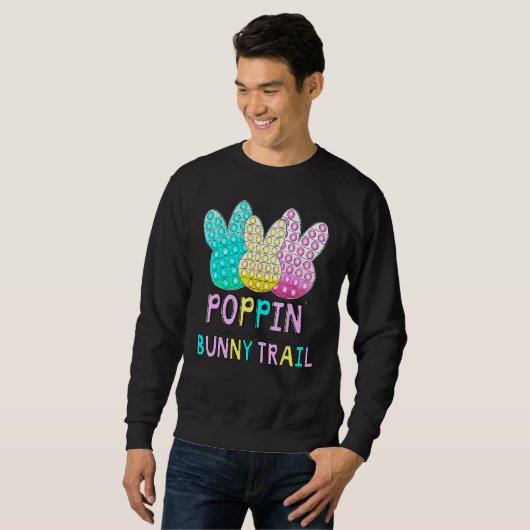 Sweatshirt Poppinu2019 Descendre Le Sentier Bunny Pop It Happ (Devant entier)