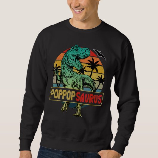 Sweatshirt Poppoppoppoppopsaurus Rex Dinosaur Famille Corresp (Devant)