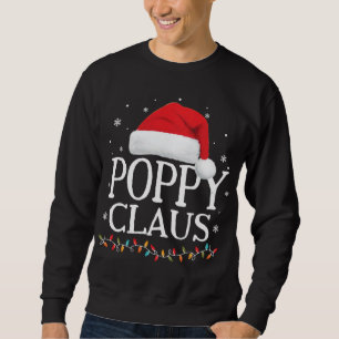 Sweatshirt Poppy Claus Pajama de correspondance famille de No