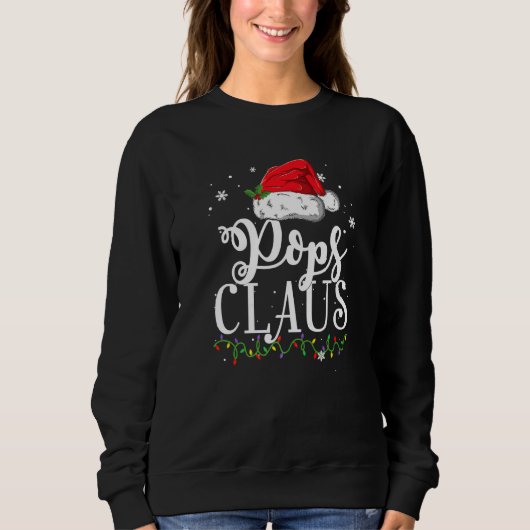 Sweatshirt Pops Claus Chemise de Noël Pyjama famille Correspo (Devant)