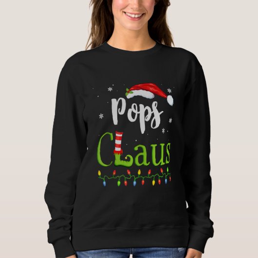 Sweatshirt Pops Claus Funny Family Père Noël Pyjamas (Devant)
