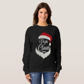 Sweatshirt Pops Claus Pyjamas de Noël Père Noël Costume Match (Devant entier)