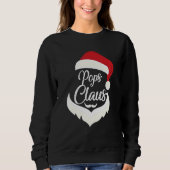 Sweatshirt Pops Claus Pyjamas de Noël Père Noël Costume Match (Devant)