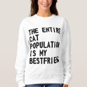 Sweatshirt Population de chats - Mon meilleur ami (Devant)