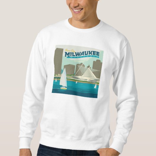 Sweatshirt Port de Milwaukee Wisconsin | Ville de Brew (Devant)