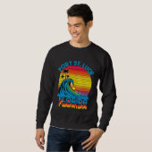 Sweatshirt Port St Lucie Florida Retro Throwback Surf & Beach (Devant entier)
