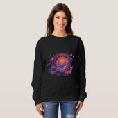 Sweatshirt Portail de l'Univers Pixel — La Porte Cosmique (Devant entier)