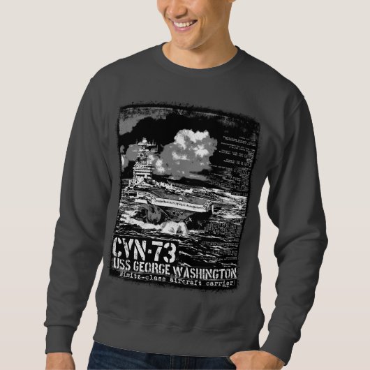Sweatshirt Porte-avions George Washington (Devant)