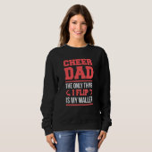 Sweatshirt Porte-feuille Flip Drôle Papa (Devant entier)