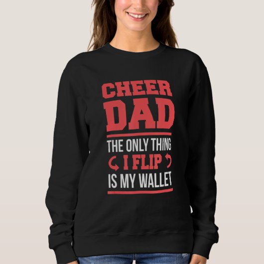 Sweatshirt Porte-feuille Flip Drôle Papa (Devant)