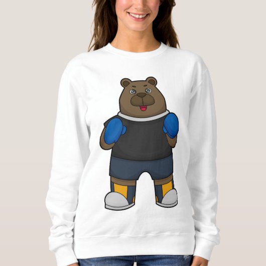 Sweatshirt Porter comme boîte avec gants de boxe (Devant)