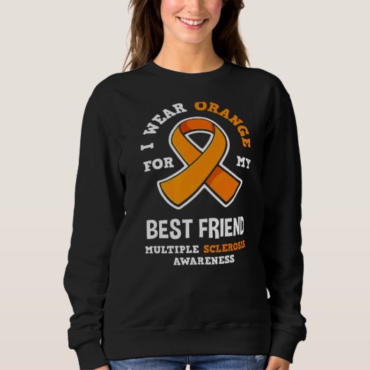 Sweatshirt Porter Orange Pour Mon Meilleur Ami Scelrose Multi (Devant)
