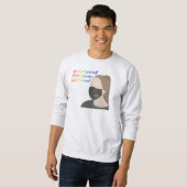 Sweatshirt Porter un masque à l'arc-en-ciel (Devant entier)