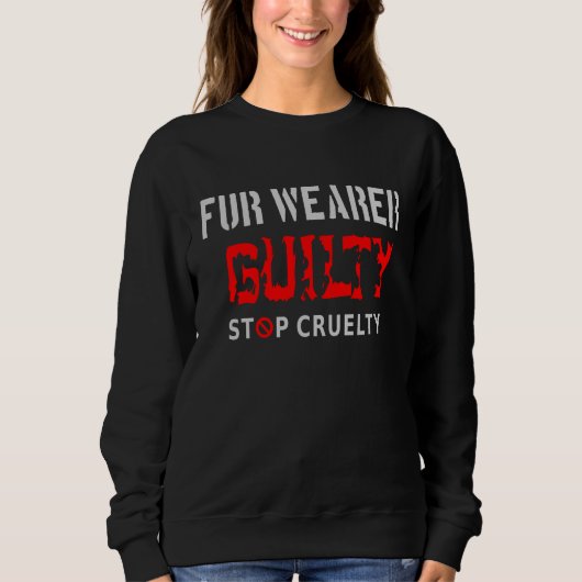 Sweatshirt Porteur de fourrure coupable (Devant)