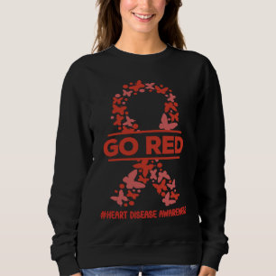 Sweatshirt Portez du rouge pour la sensibilisation à la malad