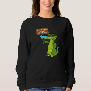 Sweatshirt Portez votre masque de visage Alligator
