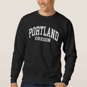 Sweatshirt Portland Oregon États-Unis College Police Fier Amé