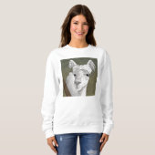 Sweatshirt Portrait Alpaca 2 (Devant entier)