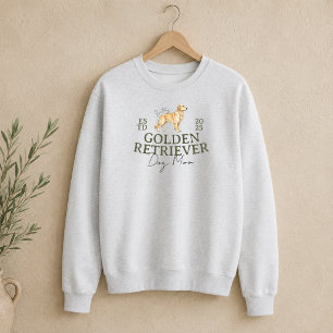 Sweatshirt Portrait de chien personnalisé maman Chien Golden 