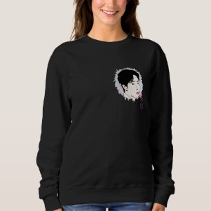 Sweatshirt Portrait de série Kdrama fan korean, coeur doigt