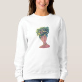 Sweatshirt portrait femme mignon (Devant)