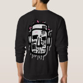 Sweatshirt Portrait Graffiti 2 personnalisé (Dos)