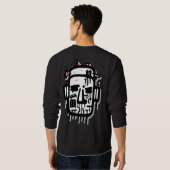 Sweatshirt Portrait Graffiti 2 personnalisé (Dos entier)